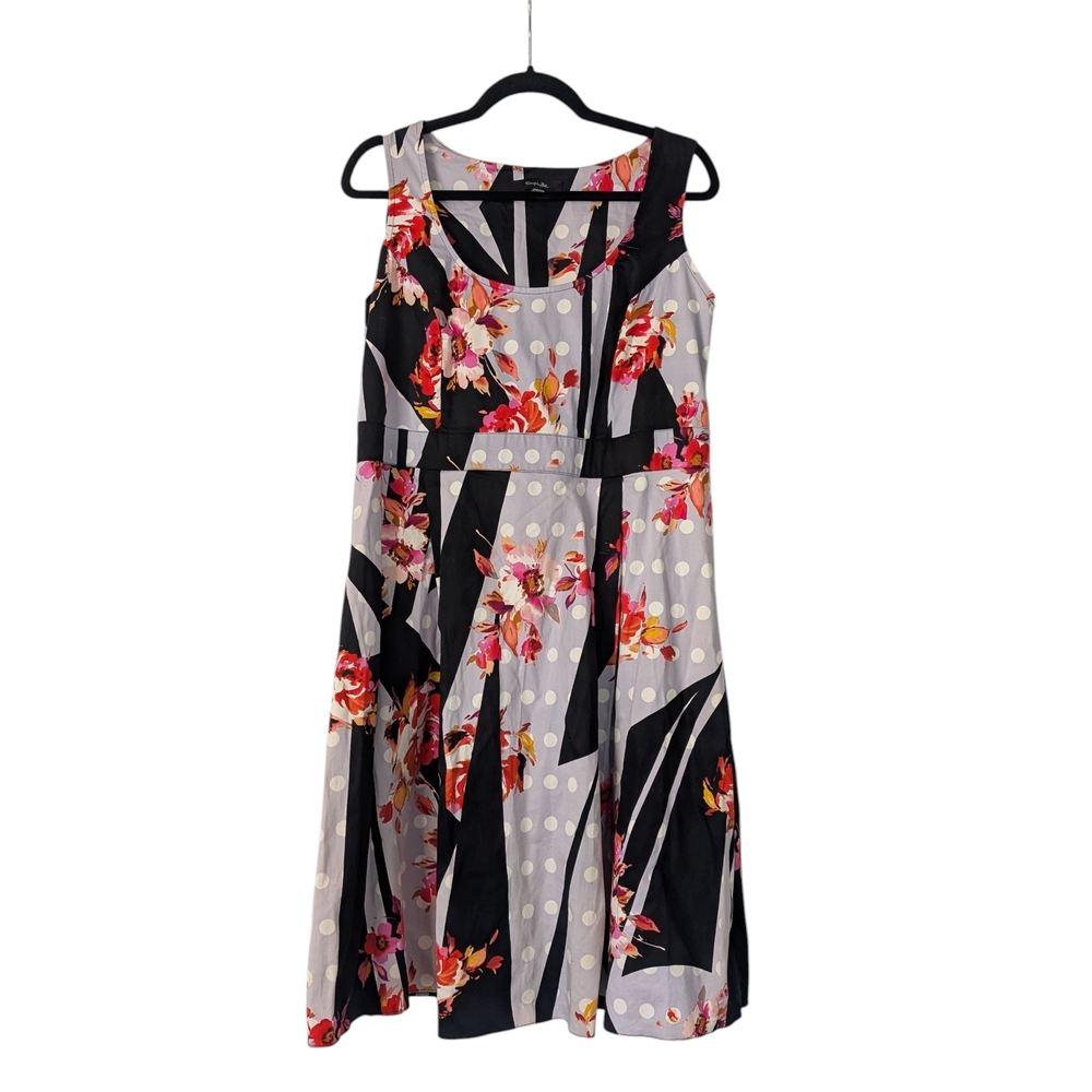 Simply Be Abstract Floral Fit N Flare Sz.12